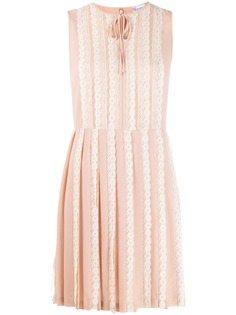Red Valentino плиссированное платье миди