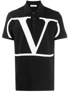 Valentino рубашка-поло с логотипом VLogo