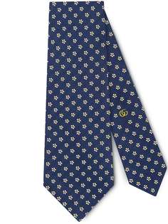 Gucci галстук с цветочным узором