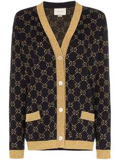 Gucci трикотажный кардиган с узором GG