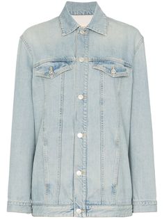 Givenchy джинсовая куртка с вышитым логотипом