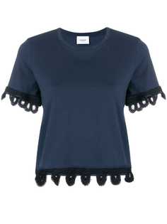 Dondup топ с кружевной отделкой