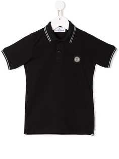 Stone Island Junior футболка-поло с полосками