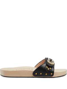Gucci шлепанцы с логотипом