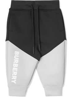 Burberry Kids спортивные брюки из джерси с логотипом