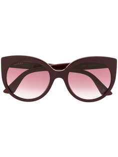 Gucci Eyewear солнцезащитные очки в оправе кошачий глаз