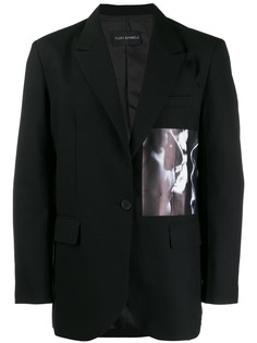 Yuiki Shimoji блейзер с графичным принтом