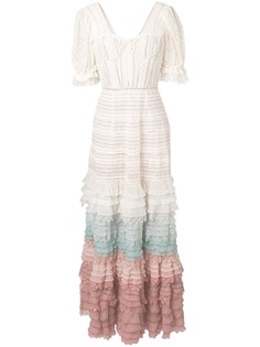 Jonathan Simkhai многослойное платье с оборками