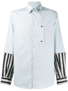 Off-White рубашка с контрастными рукавами