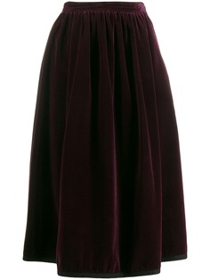 Yves Saint Laurent Pre-Owned бархатная юбка 1970-х годов