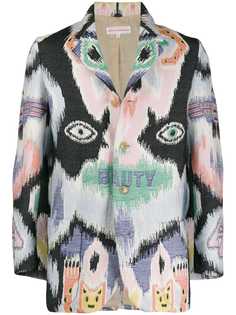 Walter Van Beirendonck Pre-Owned жаккардовый блейзер 2015/16-х годов Explicit Beauty