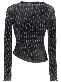 Supriya Lele полупрозрачный топ с принтом