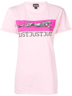 Just Cavalli футболка с нашивкой-логотипом