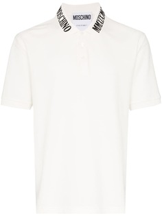 Moschino рубашка-поло с логотипом