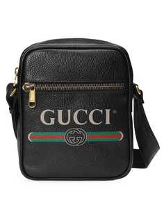 Gucci сумка-мессенджер с принтом логотипа