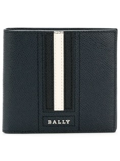 Bally кошелек с логотипом и полосатой вставкой