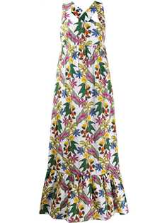 Borgo De Nor платье макси Mila с цветочным принтом