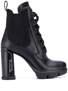 Prada ботильоны на шнуровке