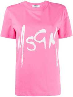 MSGM футболка с логотипом