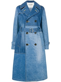 Junya Watanabe двубортное пальто из денима