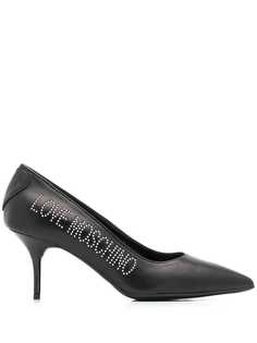 Love Moschino туфли-лодочки с заклепками и логотипом