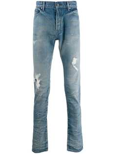 John Elliott джинсы кроя слим с эффектом потертости