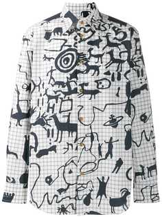 Vivienne Westwood рубашка с контрастным принтом