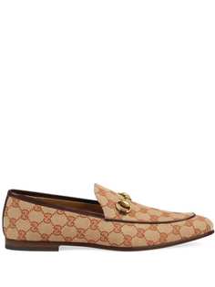 Gucci парусиновые лоферы Gucci Jordaan с логотипом GG