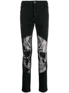 Philipp Plein джинсы скинни с декором Skull