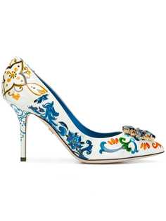 Dolce & Gabbana Majolica-print Bellucci pumps
