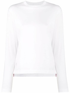 Thom Browne футболка джерси свободного кроя с длинными рукавами