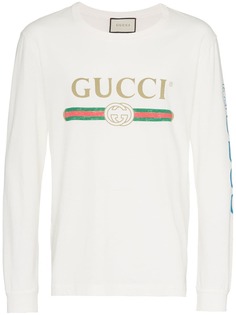 Gucci футболка с логотипом и драконом