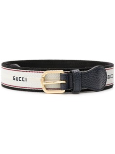 Gucci полосатый ремень