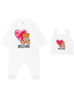 Moschino Kids комбинезон для новорожденного Teddy Bear