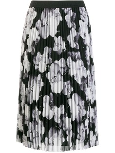 Karl Lagerfeld юбка мидт с цветочным принтом