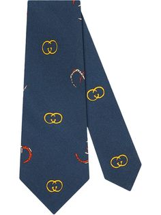 Gucci галстук с принтом GG