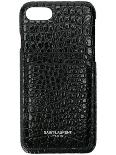 Saint Laurent iPhone 8 crocodile embossed case