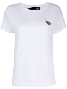 Love Moschino футболка с металлическим логотипом