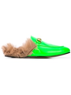 Gucci лоферы Princetown с меховой подкладкой