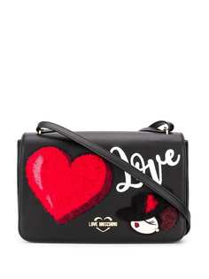 Love Moschino сумка-мессенджер с нашивкой