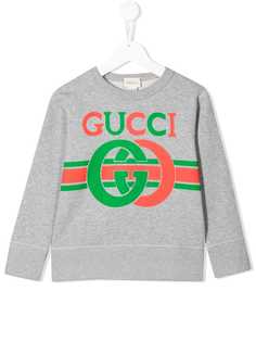 Gucci Kids толстовка Interlocking G