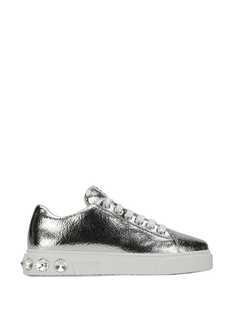 Miu Miu декорированные кеды с эффектом металлик