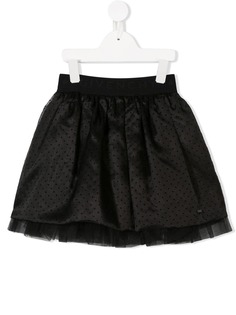 Givenchy Kids юбка из тюля в горох