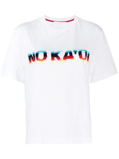 No Ka Oi футболка с логотипом из пайеток