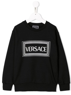 Versace Kids толстовка с логотипом