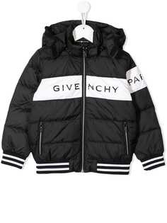 Givenchy Kids куртка-пуховик с логотипом