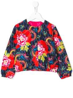 Kenzo Kids куртка с цветочным принтом
