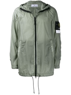 Stone Island куртка на молнии с капюшоном