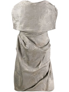 Vivienne Westwood Pre-Owned платье миди без бретелей с драпировкой