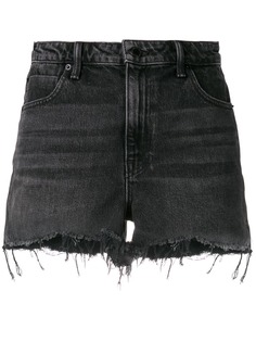 Alexander Wang джинсовые шорты с необработанными краями